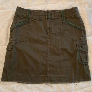 Gap Olive Green Mini Skirt